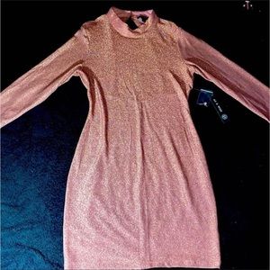 NWT rose gold shimmer dress 😍
